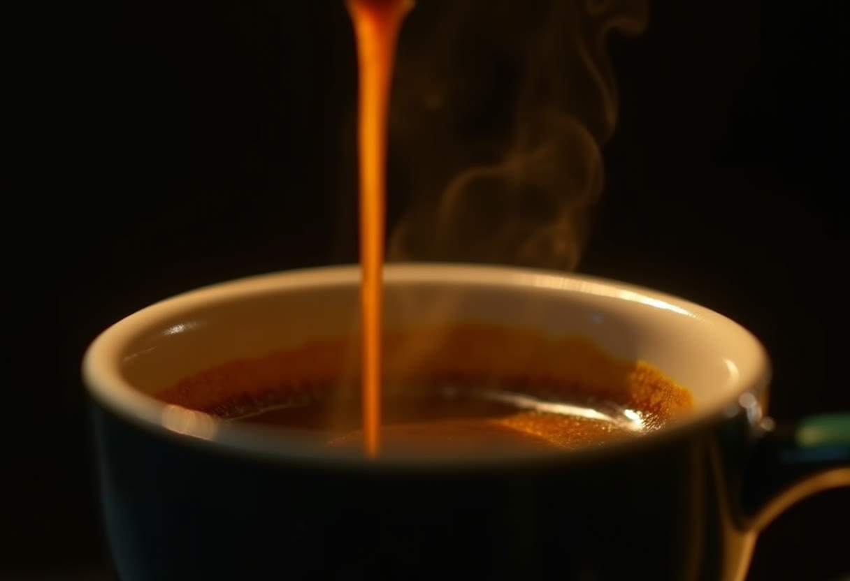 Ekstrakcja espresso z cremą