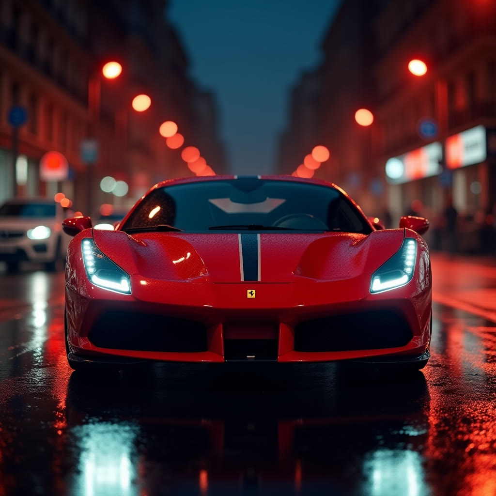 Ferrari F8 - czerwień, wynajem VELOCE