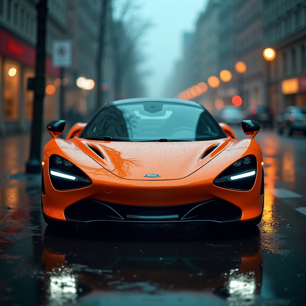 McLaren 720S - pomarańcz, wynajem VELOCE